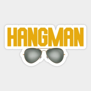 hangman glasses 2 Sticker